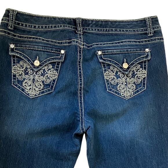 Nine West Blue Capri  Jeans Classic Style size 16 - Picture 10 of 10